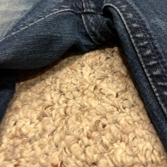 Rock Revival Gwen Boot Cut Jeans Sz 30 Dark Wash Denim Low Rise Retro - Picture 5 of 10